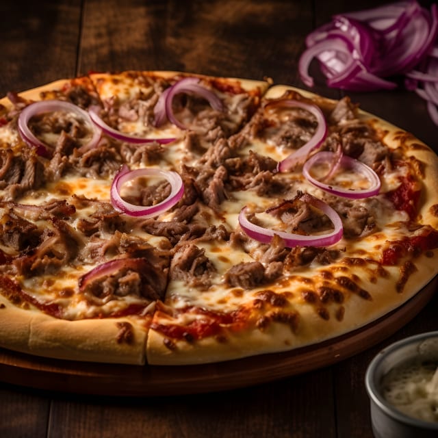 BBQ Pulled Pork - 14" Large.